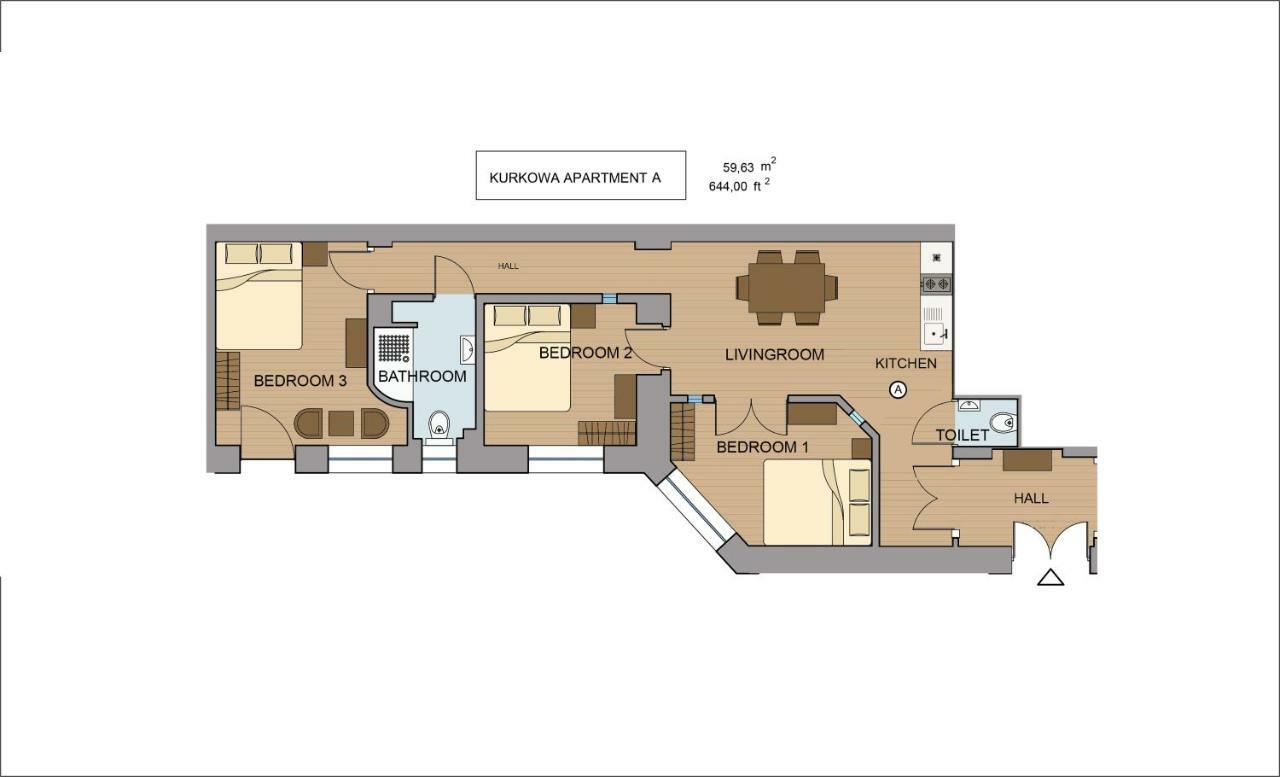 Kurkowa Apartments كراكوفيا المظهر الخارجي الصورة